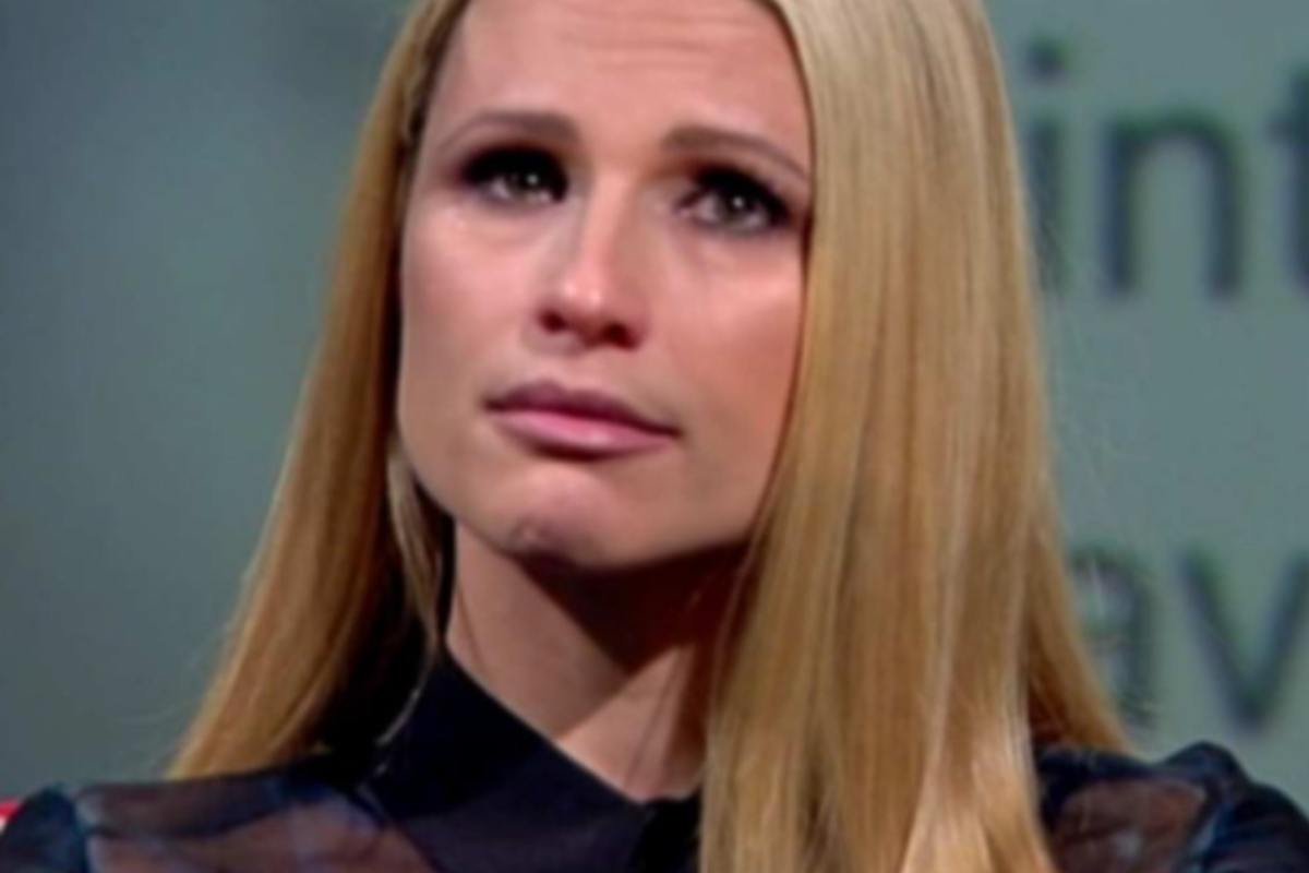 Michelle Hunziker tramortita