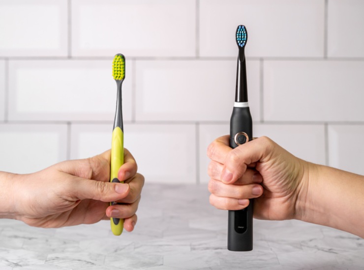Due tipi di spazzolini.