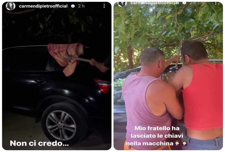 Paura per Carmen Di Pietro
