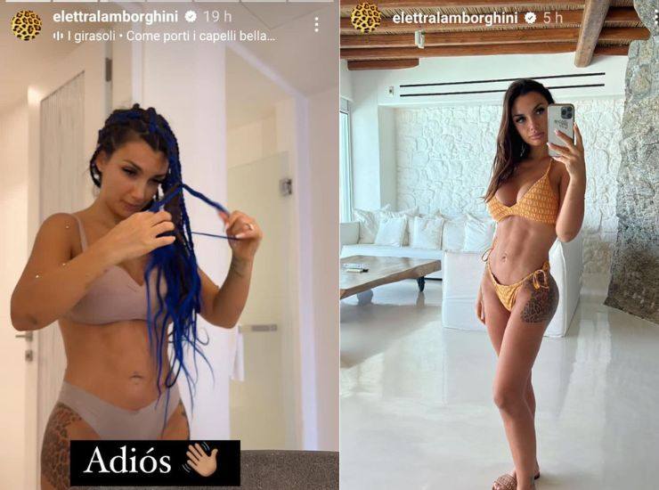 Elettra Lamborghini cambia look