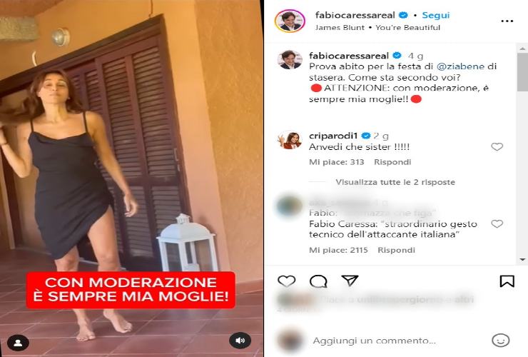 Fabio Caressa e la scenata di gelosia