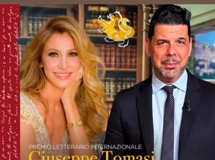 Adriana Volpe e Salvo Sottile: la locandina del premio letterario che condurranno insieme.