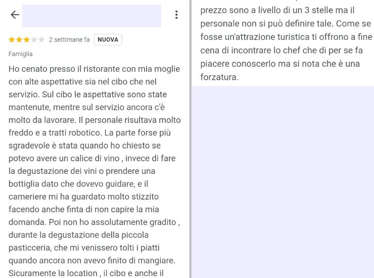 La recensione di Villa Crespi: l'esperienza di un utente