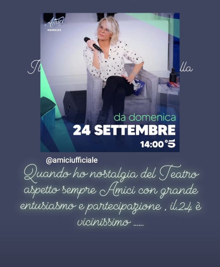 La storia di Gemma Galgani su Instagram: l'attesa di Amici