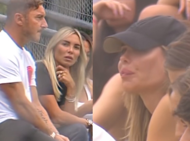 Francesco Totti, Ilary Blasi e Noemi Bocchi: insieme.
