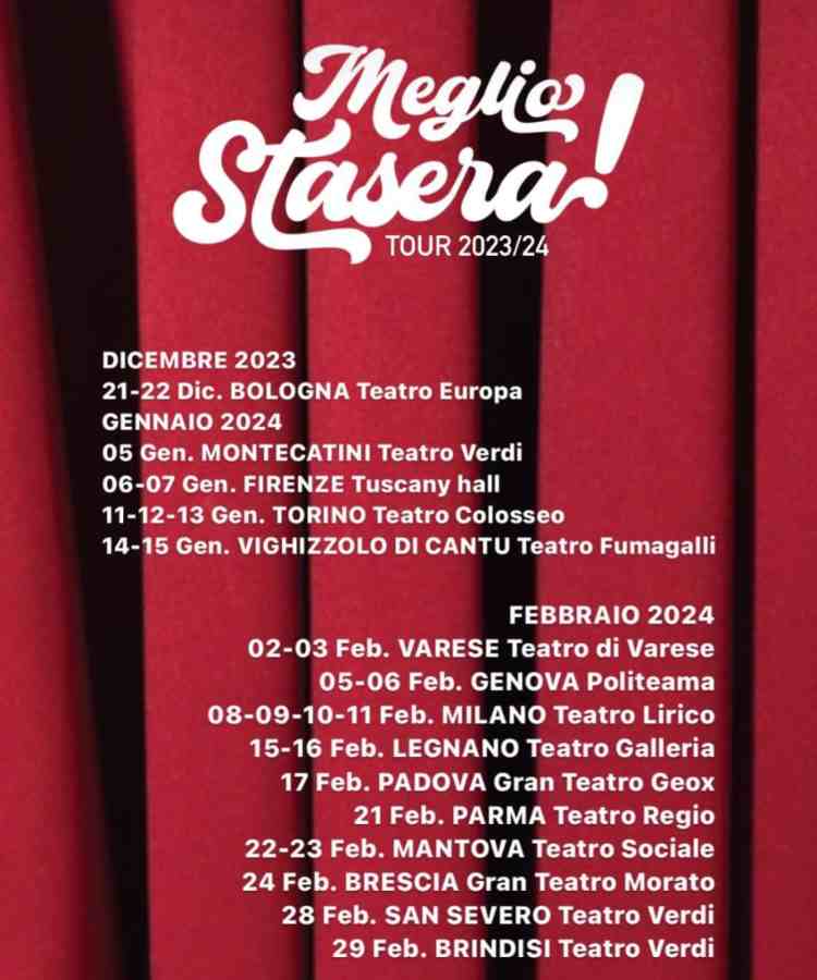 Stefano Di Martino publishes his tour dates