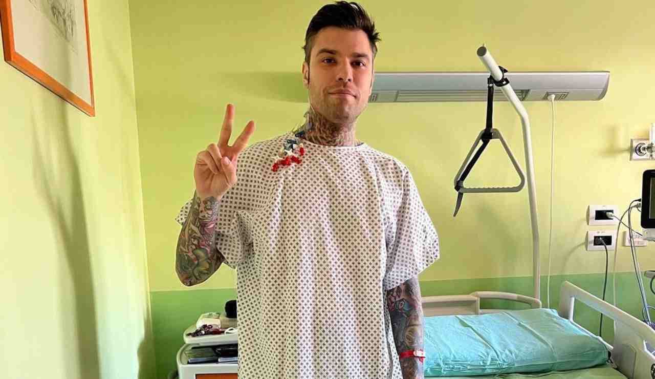 Fedez in ospedale 