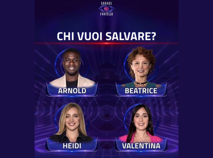 Chi vuoi salvare al Grande Fratello