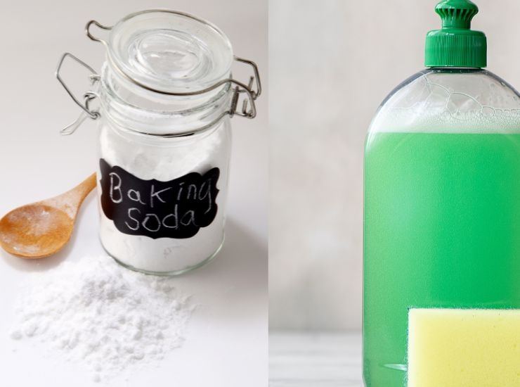Bicarbonato e sapone per piatti bio