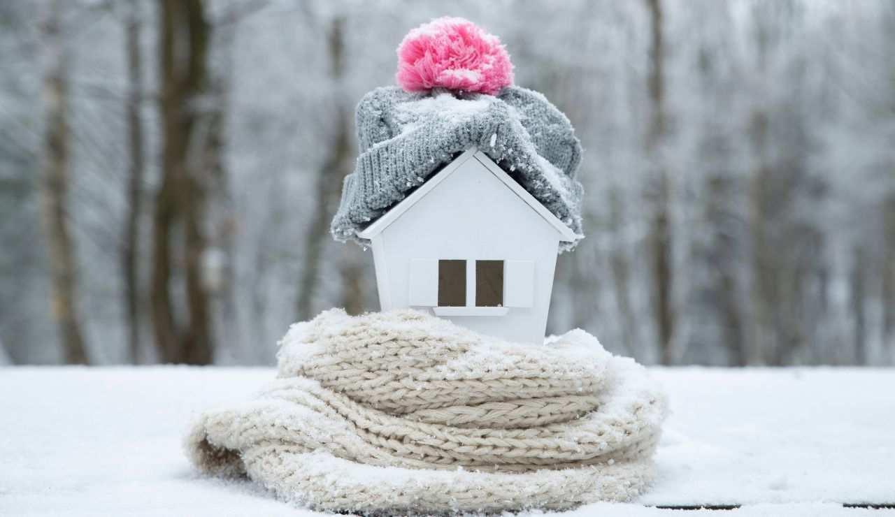 Casa fredda in inverno 