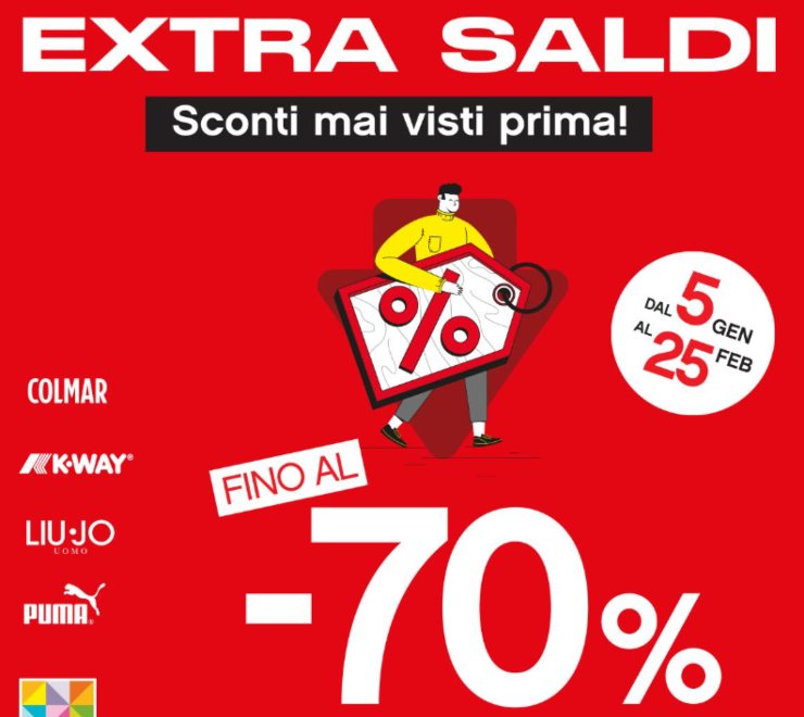 Castel Guelfo Outlet arrivano gli Extra Saldi Negozi aperti tutti i