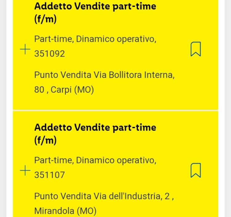 Offerte di lavoro a Modena