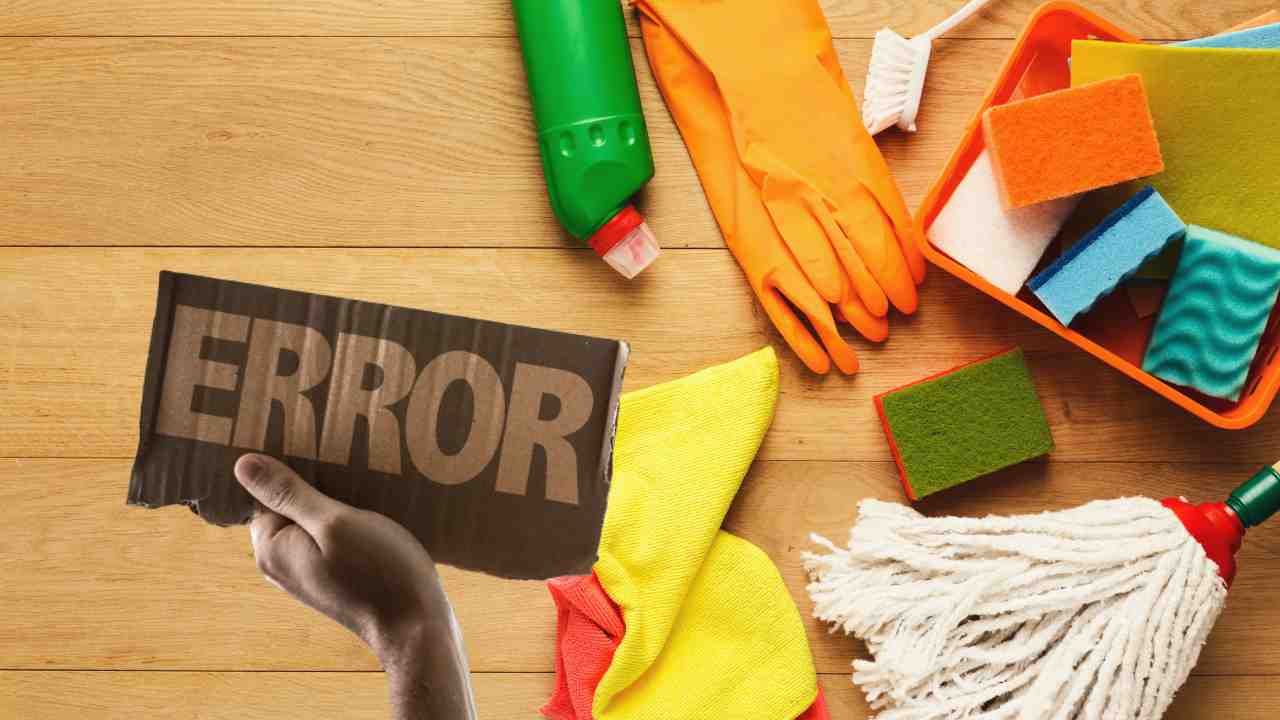 I 5 errori da non fare per pulire casa