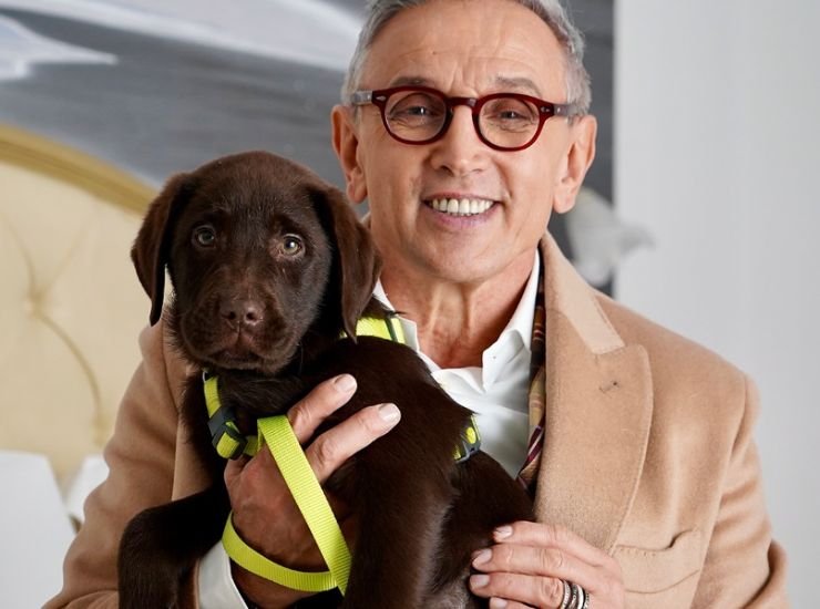 Bruno Barbieri e il cagnolino Totò